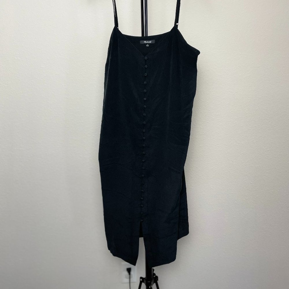 Madewell slip black dress